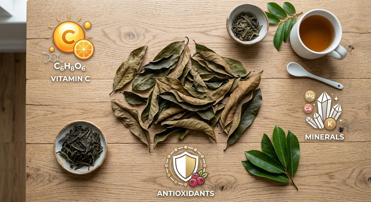 Nutritional compounds and phytochemicals found in soursop leaves